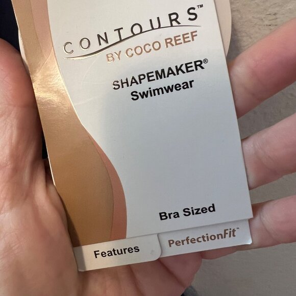 Coco Reef Navy Underwire Shapemaker Ruched Swimsuit NWT Size 8 - Picture 11 of 13